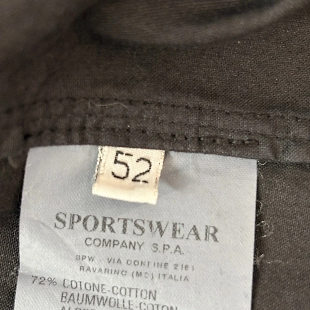 C.P. Company Mens Sport Coat 52 (42‎ US) Black Cotton Nylon 3-Button Made Italy